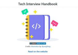 Tech Interview handbook Github repo