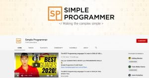 học lập trình qua video trong kênh Simple Programmer