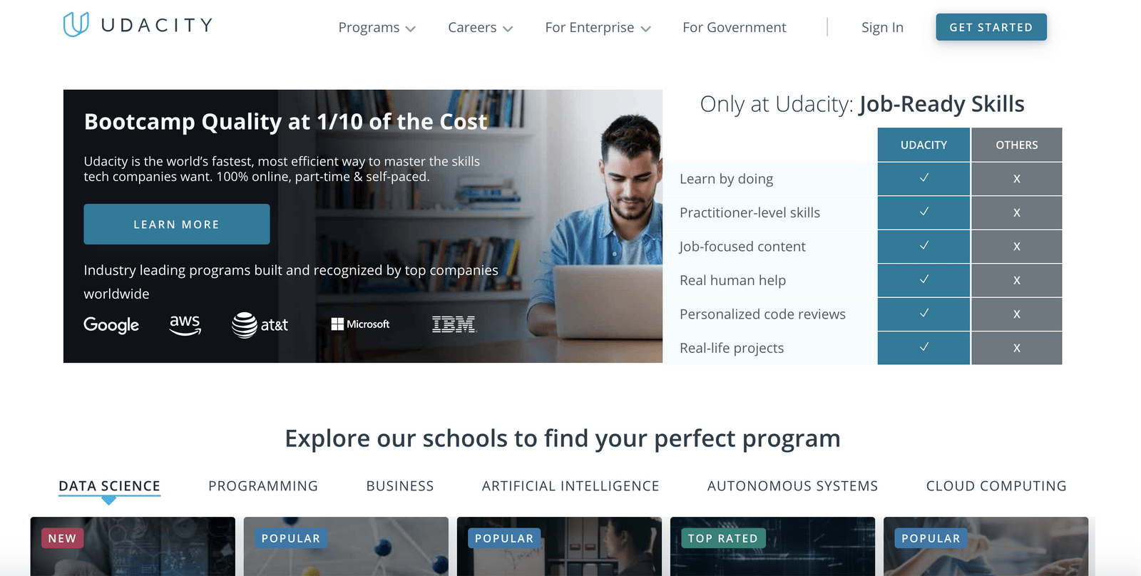 Udacity không chỉ có các khóa học lập trình trực tuyến miễn phí